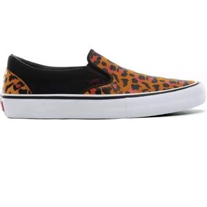 Vans Punk Slip-on Pro in Red Cheetah Print - Size M7/ W8.5